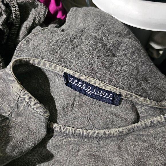 Vintage 90s olive muted green whimsigoth boho dress - Picture 4 of 4